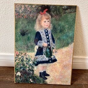 A Girl With a watering can, Auguste Renoir 8.5/11.5 inches